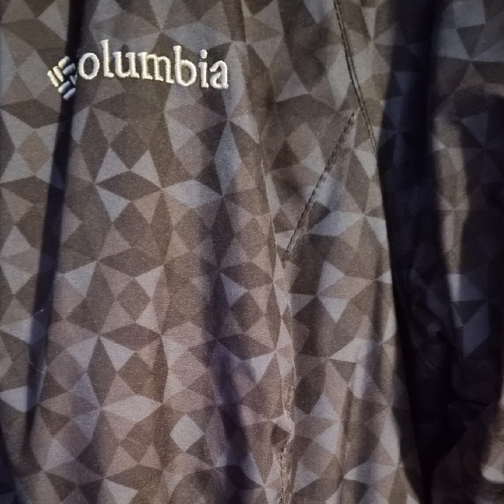 Columbia Black Patterned Jacket with Light Mint T… - image 5